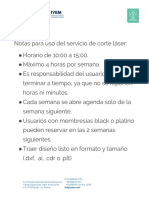 Políticas de Los Servicios Del Fab Lab IYEM