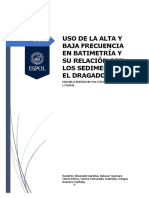 USO DE ALTA Y BAJA FRECUENCIA EN BATIMETRÍA Y DRAGADO