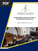 Informe Sobre La Situación de Los Parlamentarios Venezolanos