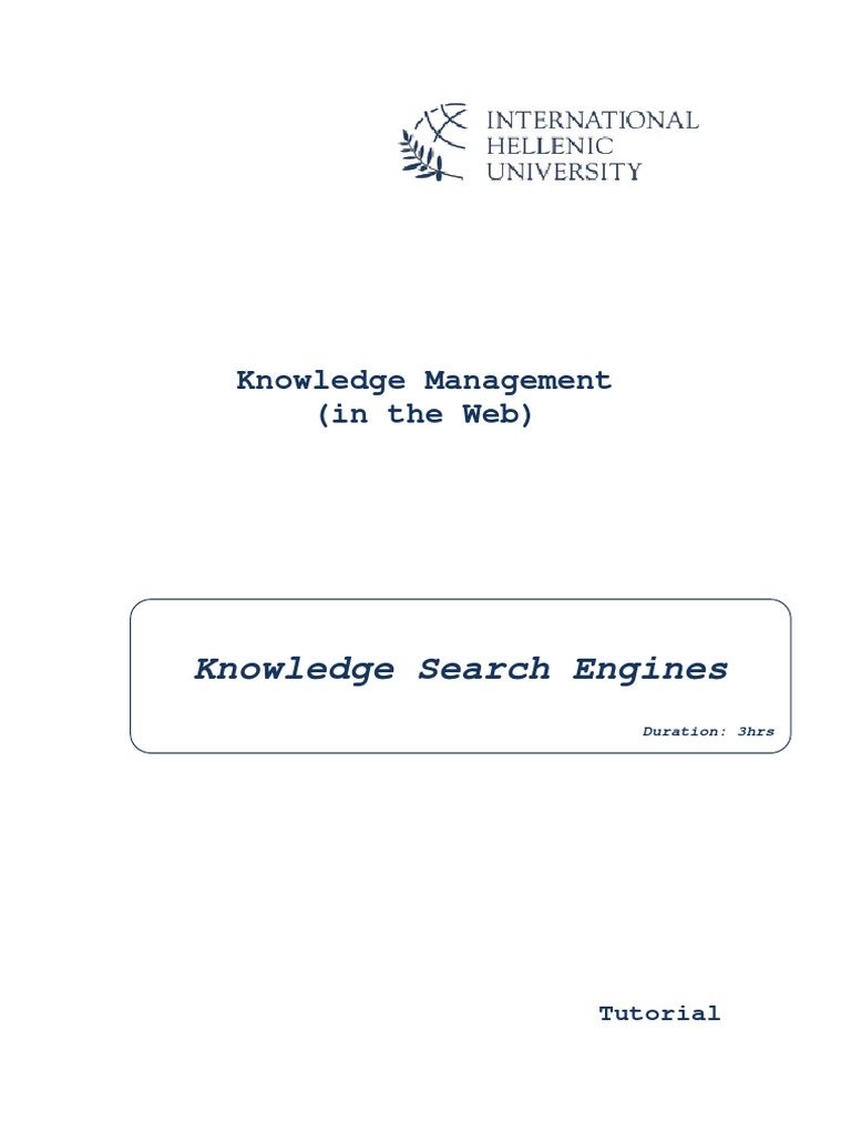 Knowledge Search Engines | PDF | Semantic Web | Web Search Engine