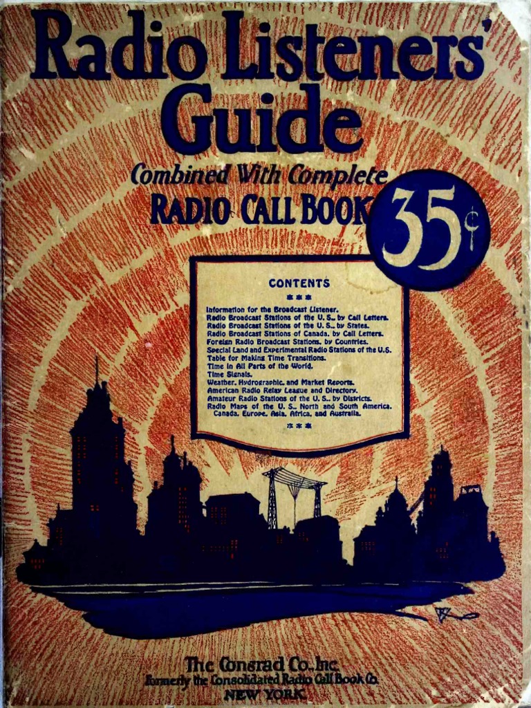 Radio Listeners Guide 1925 Vol I Vacuum Tube Radio