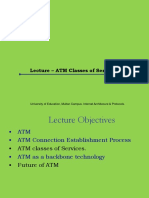 Lecture - ATM Classes of Services: University of Education, Multan Campus. Internet Architecure & Protocols