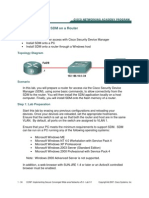 Lab 3.1 Configuring SDM On A Router