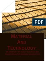 Material and Technology-An Inventory of Selected Materials and Technologies For Buildingconstruation PDF