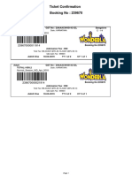 Ticket Confirmation Booking No: 239670: C - 14 Normal - Season - WD - Apr - 2018