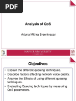 Analysis of Qos: Arjuna Mithra Sreenivasan