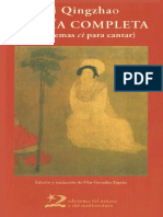 Li Qingzhao Poesia Completa 60 Poemas Ci para Cantar