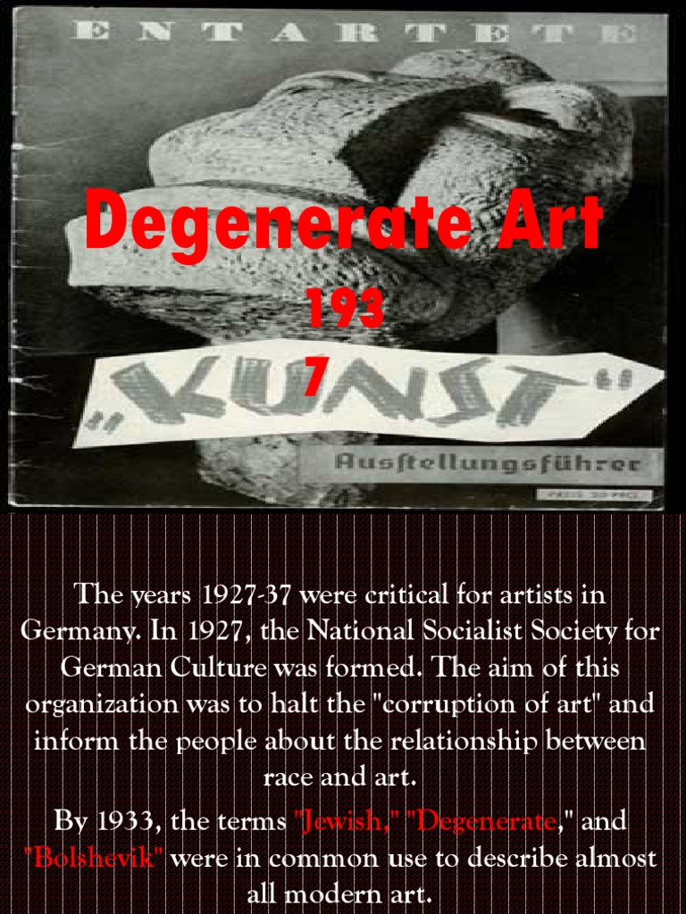 Degenerate Art | PDF | Aesthetics | Art Movements