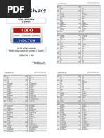 1000 Common Dutch Words List | PDF