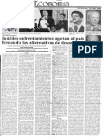 Edgard Romero Nava - Inutiles Enfrentamientos Agotan Al Pais Frenando Las Alternativas de Desarrollo - El Impulso 09.07.1990