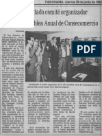 Edgard Romero Nava - Juramentado Comite Organizador de XXI Asamblea Anual de Consecomercio - Panorama 29.06.1990