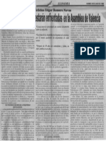 Edgard Romero Nava - Reformas Sectoriales Estaran Enfrentadas en La Asamblea de Valencia - Notitarde 20.07.1990