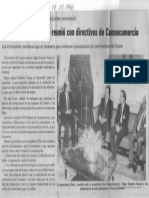 El Presidente Perez Se Reunio Con Directivos de Consecomercio - Edgard Romero Nava - El Universal 07.07.1990