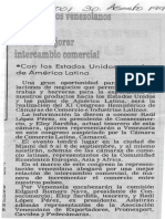Empresarios Venezolanos en Miami Buscan Mejorar Intercambio Comercial - 30.08.1990