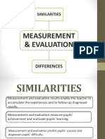  Differences Similarities Evaluation Measurement