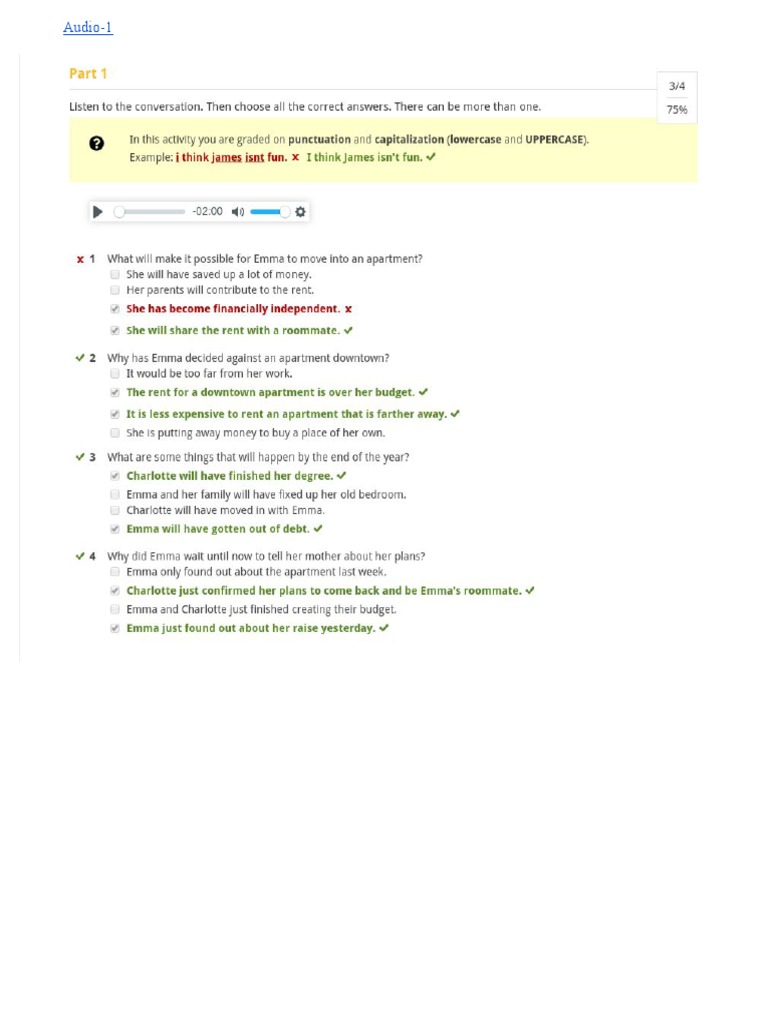 Summit 1 - Unit 3 General Test | PDF