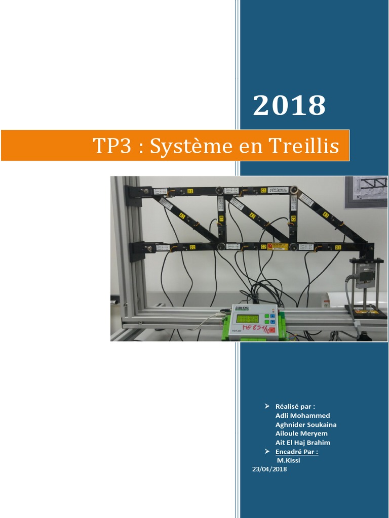 Exercices Corrigés sur Treillis RDM | PDF | Treillis (assemblage ...