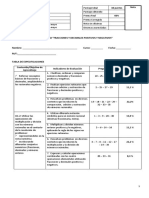 8° - Prueba 2 - Fracciones y Decimales Positivos y Negativos