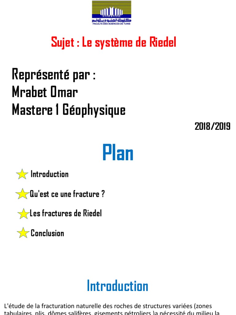Système de Riedel et fractures associées | PDF | Faille (Géologie ...