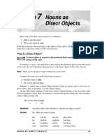 Nouns As Direct and Indirect Objects