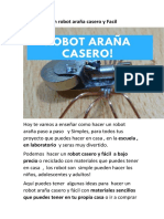 Crea un robot araña casero con materiales sencillos