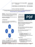 Utilization of Waste Material in Construction - Sustainable Urbanization