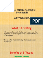E Testing