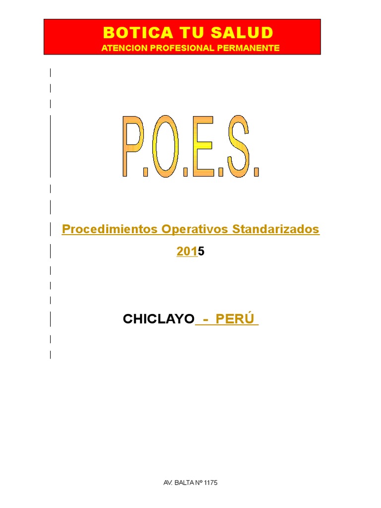 Poes | PDF | Farmacia | Farmacéutico