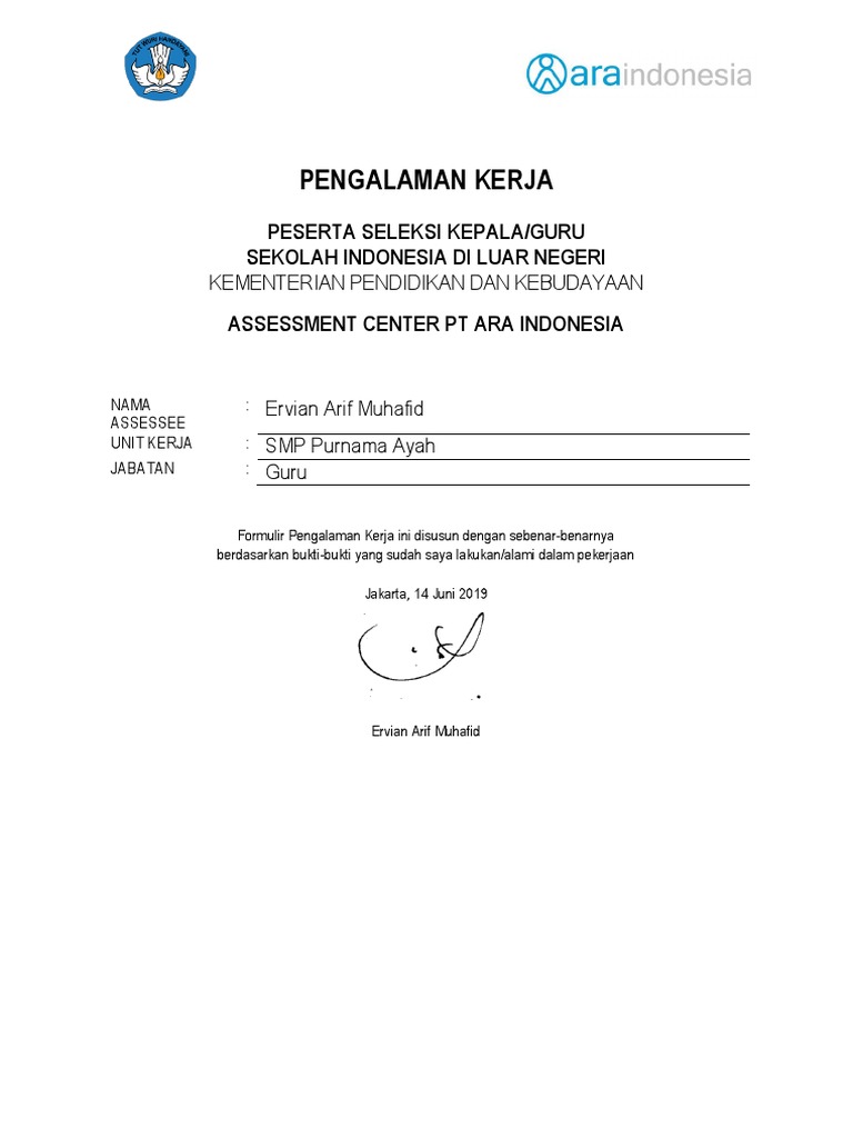 Format Isian Critical Incident