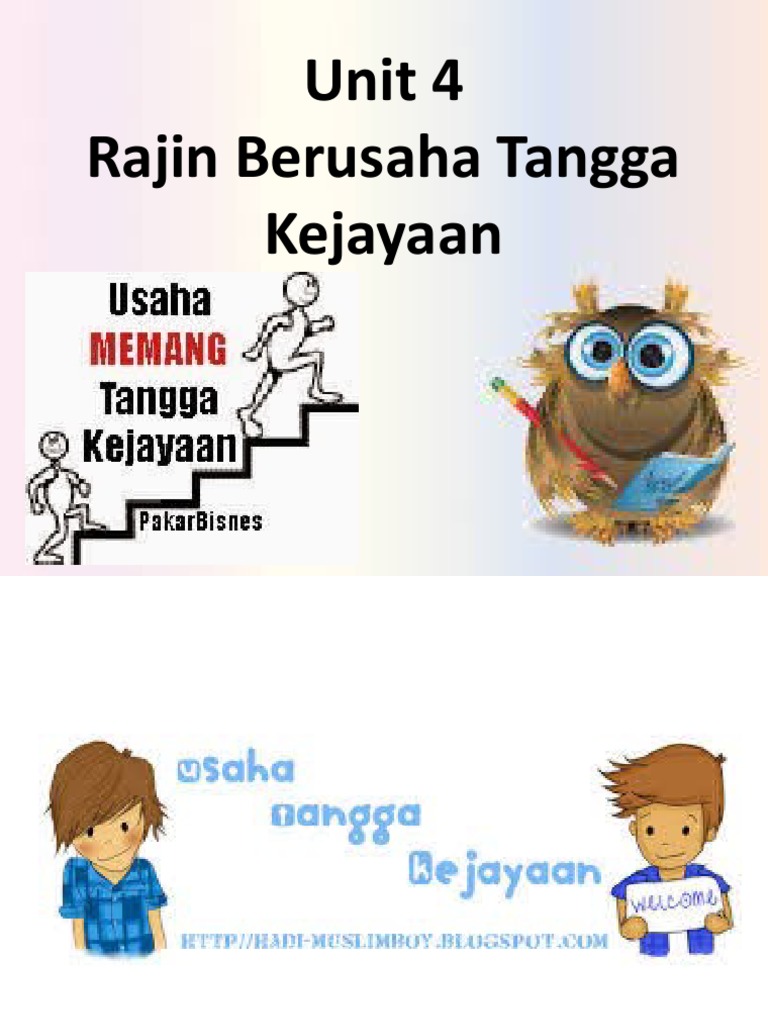 Unit 4 Rajin Berusaha Tangga Kejayaan 2017 03 13 04 50 29037 Pdf
