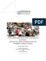 Visión Medioambiental, Desde La Perspectiva Ecocrítica, de La Novela Única Mirando Al Mar, de Fernando Contreras Castro