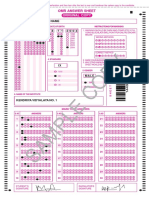 Sample OMR Sheet Marking PDF