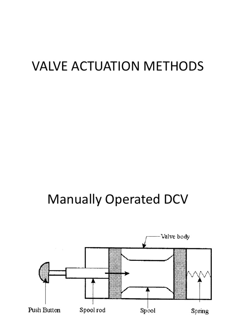 Valve Actuation Methods Overview | PDF