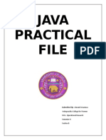 Java Practical File::Unnati Srivastava Indraprastha College For Women M.Sc. Operational Research Semester II Section B