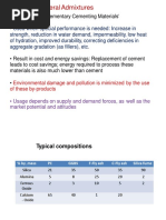 Admixtures Mineral