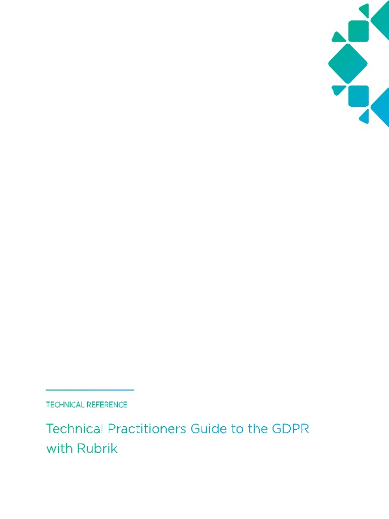 Rubrik and GDPR Technical Reference PDF | Download Free PDF ...