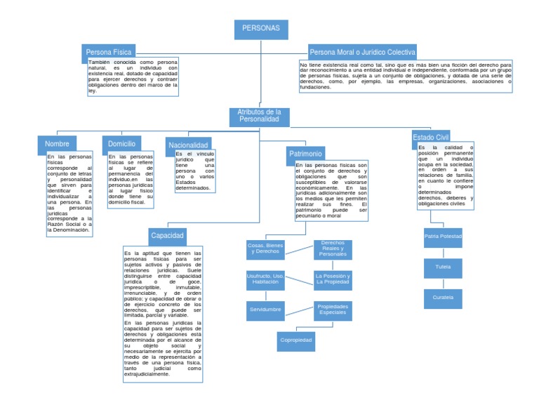 Mapa Mental de Los Atributos de La Personas | PDF | Bienes (Ley ...