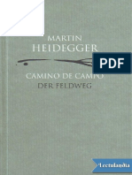 Camino de Campo - Martin Heidegger