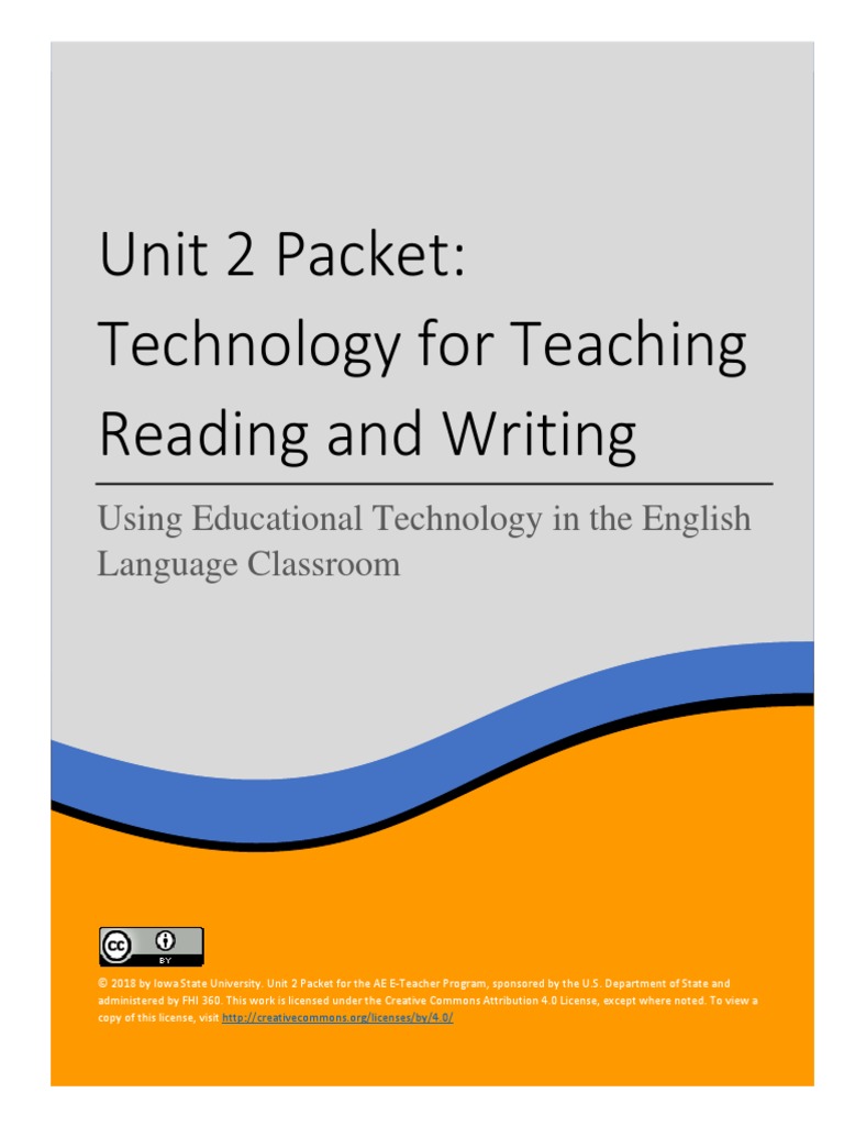 Unit 2 Packet: Technology For Teaching Reading and Writing | PDF ...