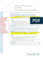 Competence and Commitment Report Guidance Section A: Application of Knowledge
