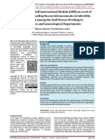 Effectiveness of Self Instructional Module SIM On Level of Knowledge Regarding Recent Advancements in Infertility Treatment Among The Staff Nurses Working in Obstetrics and Gynecological Departments