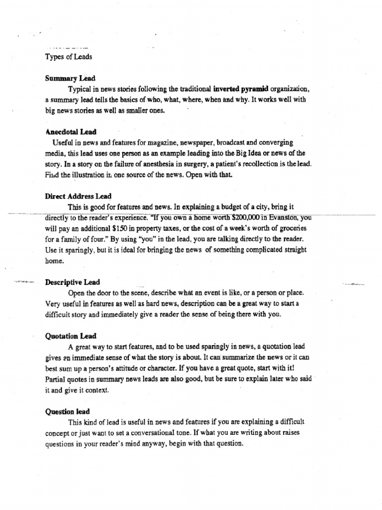 Leads | PDF