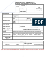 National Chin-Yi University of Technology (NCUT) NCUT Application For International Exchange Students