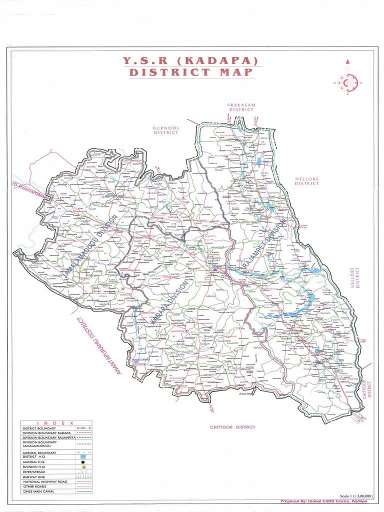 Kadapa District Road Map | PDF