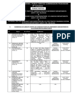 Khyber Pakhtunkhwa Public Service Commission Peshawar 8 Schedule Icenotice