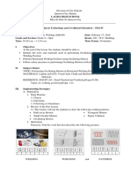 Horizontal Welding Lesson Plan for Oscillating Motion