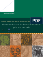 Campaña Educativa, Elementos Básicos de Derechos Humanos, Guía Introductoria 20058 a Marzo 2009