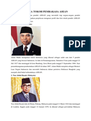 Indonesia ikut deklarasi adalah asean tokoh yang menandatangani 5 Negara