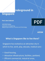 Planning Underground in Singapore: Prof. John Endicott