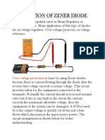 Application of Zener Diode